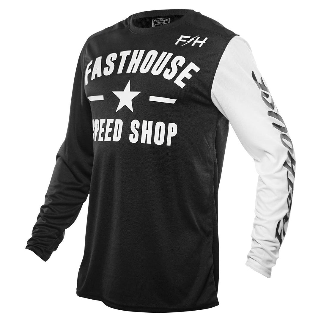 Fasthouse Carbon Jersey - Black/White - Motor Psycho Sport