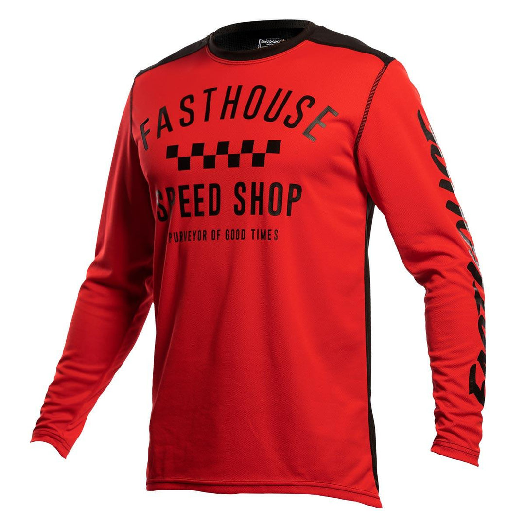 Fasthouse Carbon Jersey - Red/Black - Motor Psycho Sport