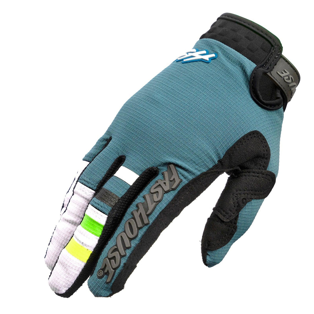 Fasthouse Elrod Evoke Glove - Indigo/White - Motor Psycho Sport