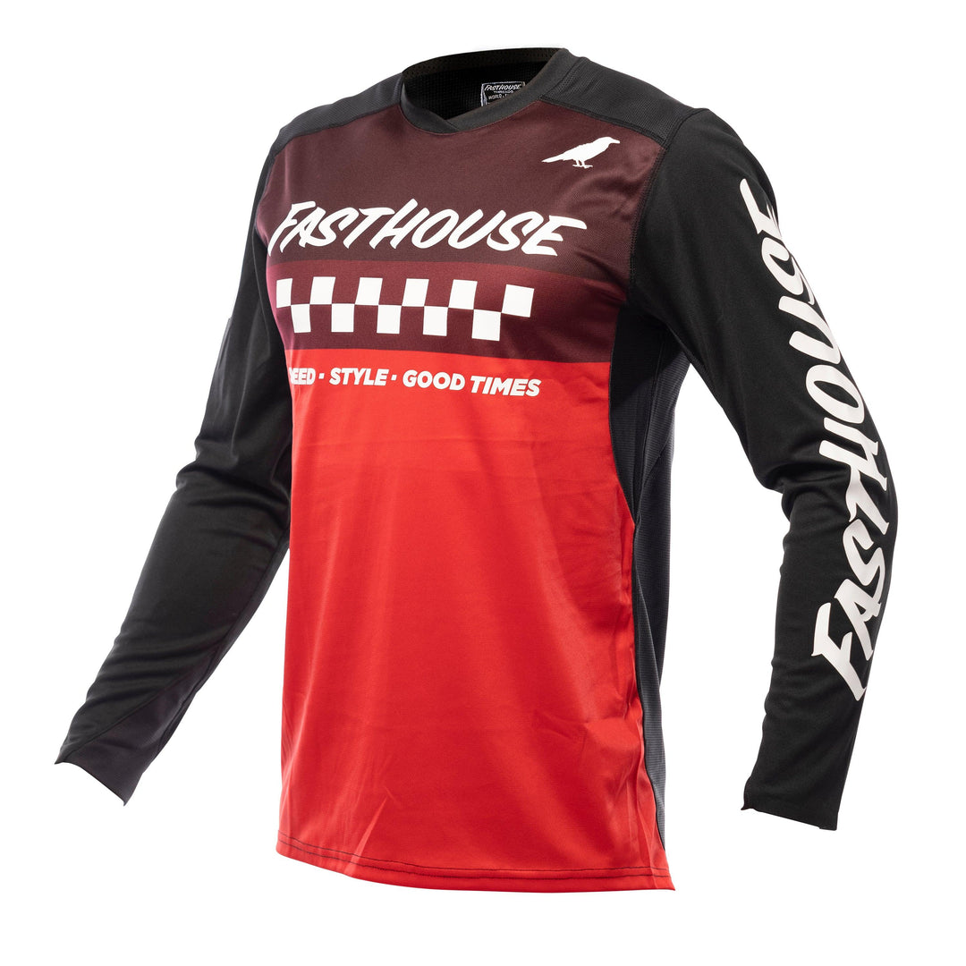 Fasthouse Elrod Jersey - Black/Red - Motor Psycho Sport