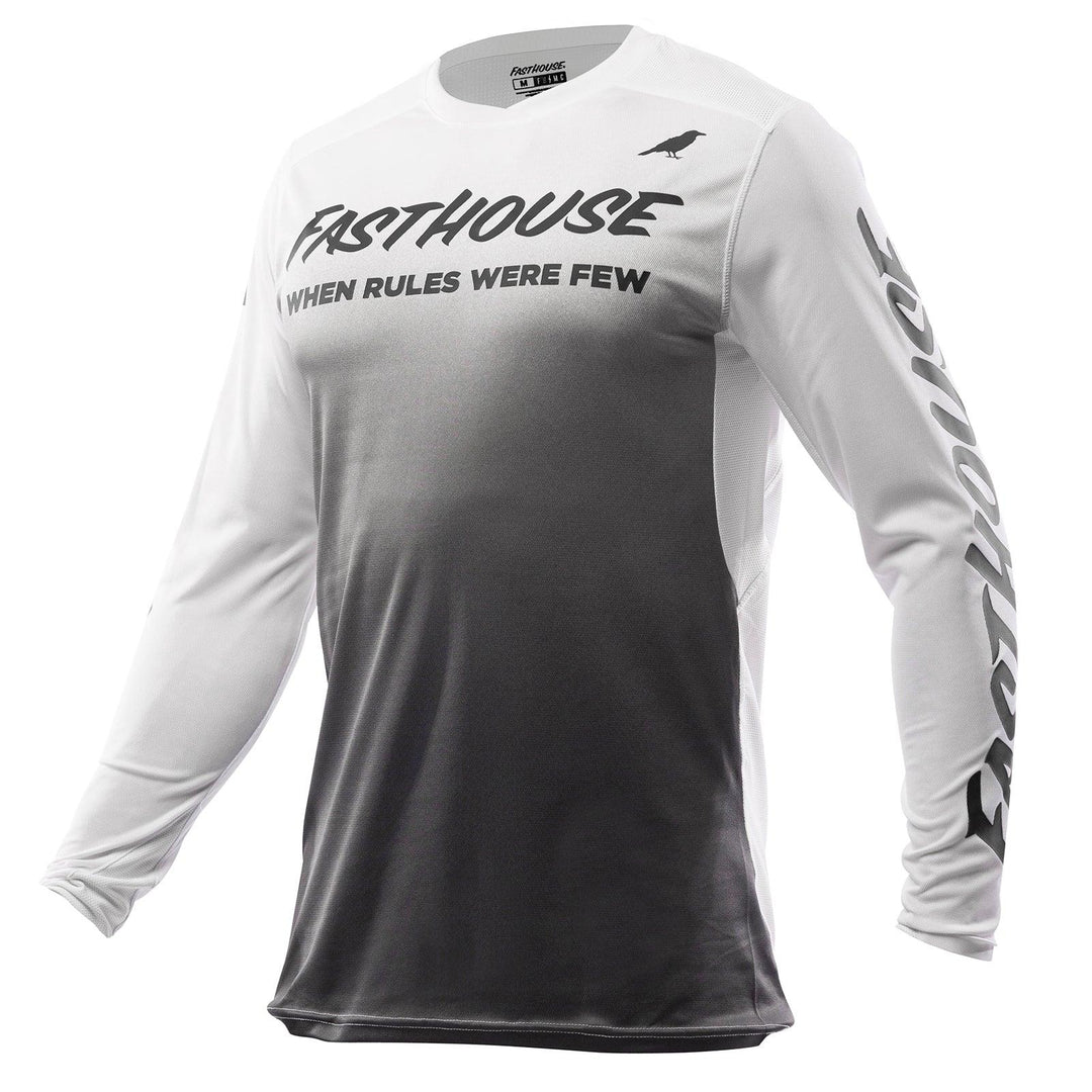 Fasthouse Elrod Nocturne Jersey - White/Gray - Motor Psycho Sport