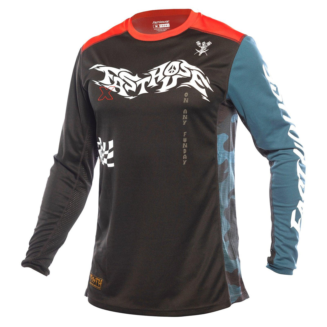 Fasthouse Grindhouse Bereman Jersey - Black/Infrared - Motor Psycho Sport