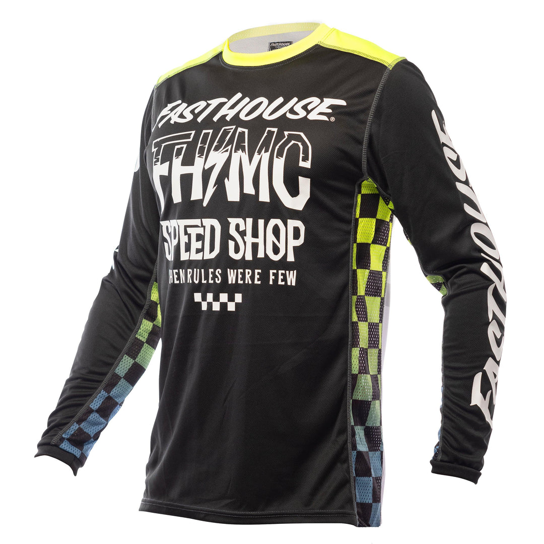Fasthouse Grindhouse Brute Jersey - Black/Hi-Viz - Motor Psycho Sport
