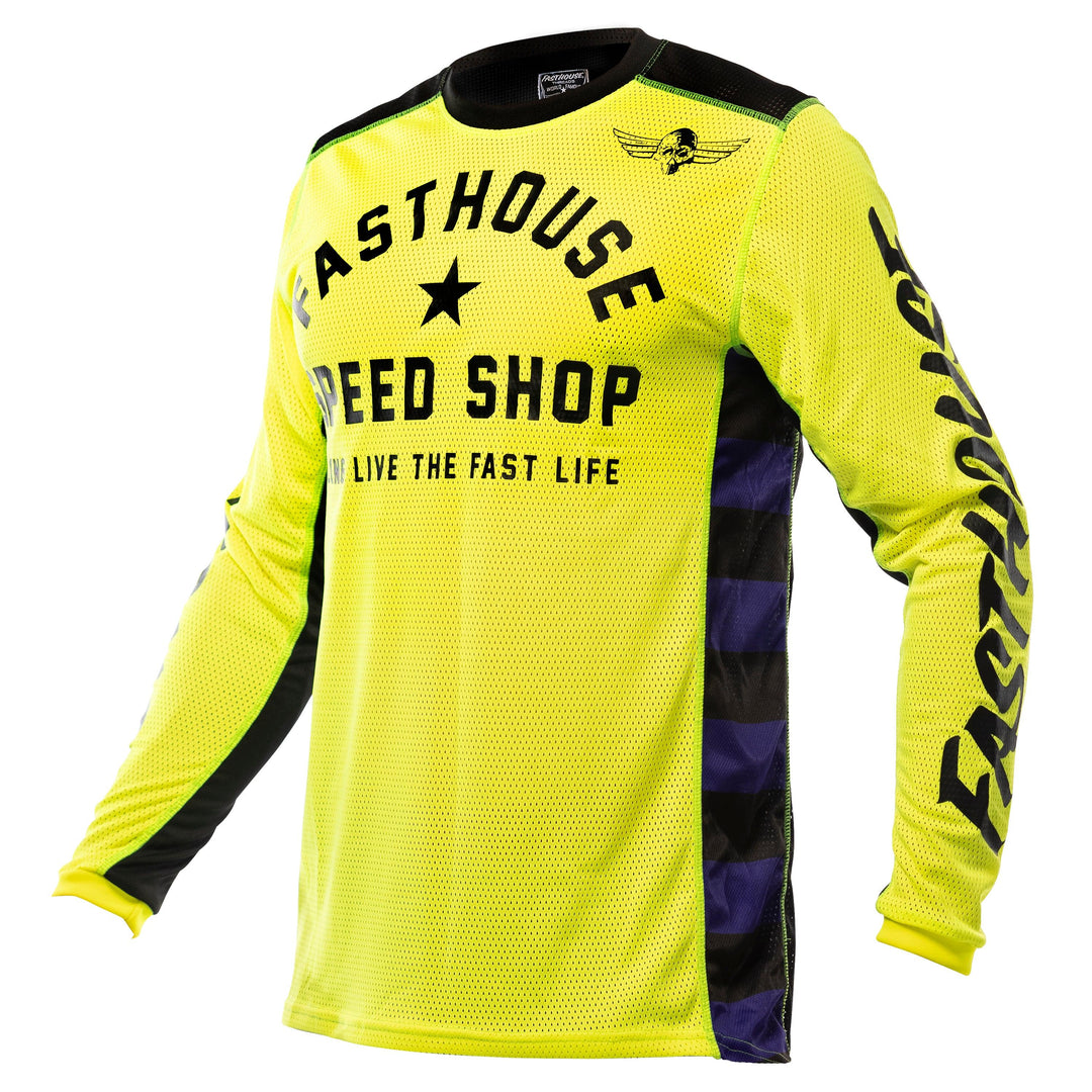 Fasthouse Originals Air Cooled Jersey - Hi-Viz/Black - Motor Psycho Sport