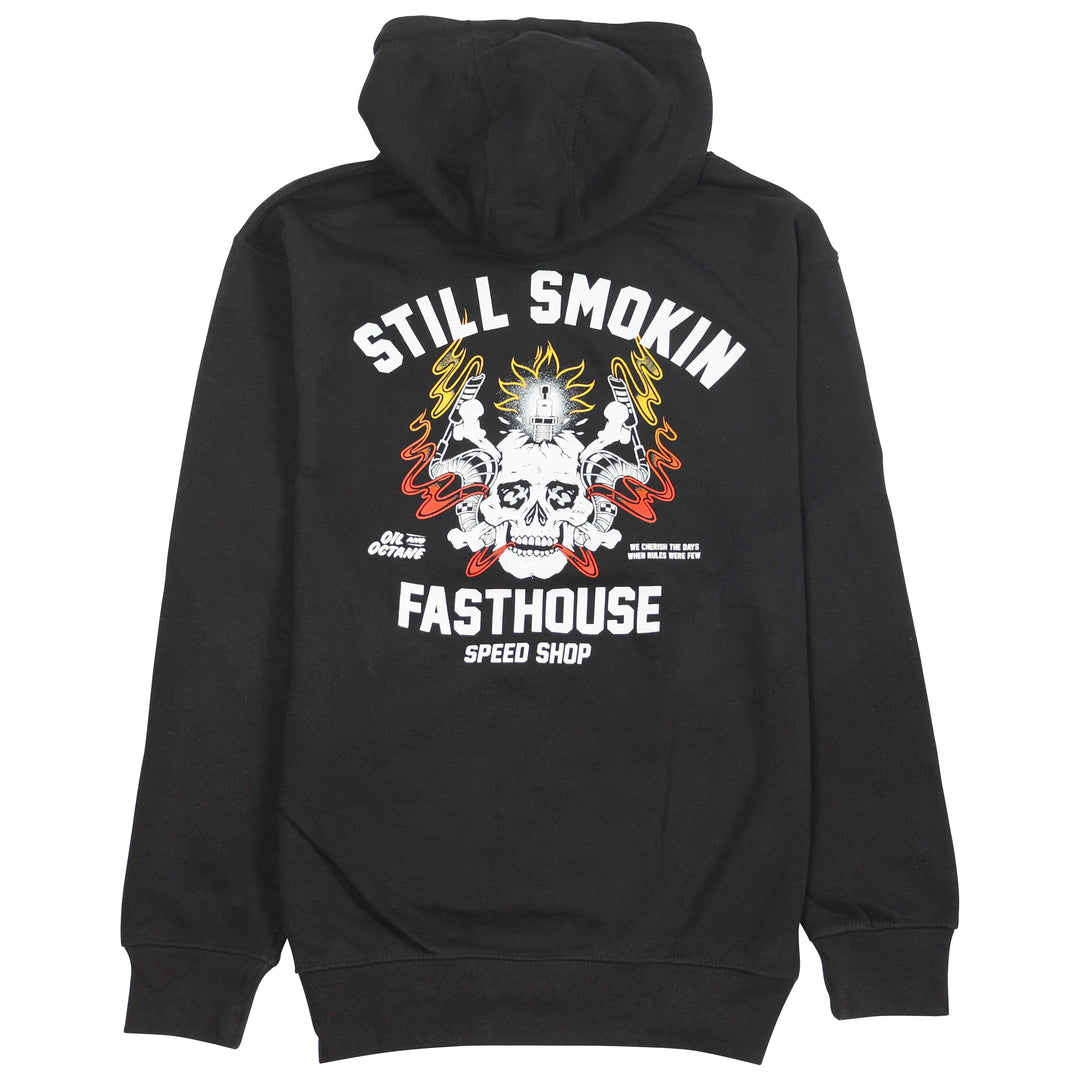 Fasthouse Smoke & Octane Hooded Pullover - Black - Motor Psycho Sport