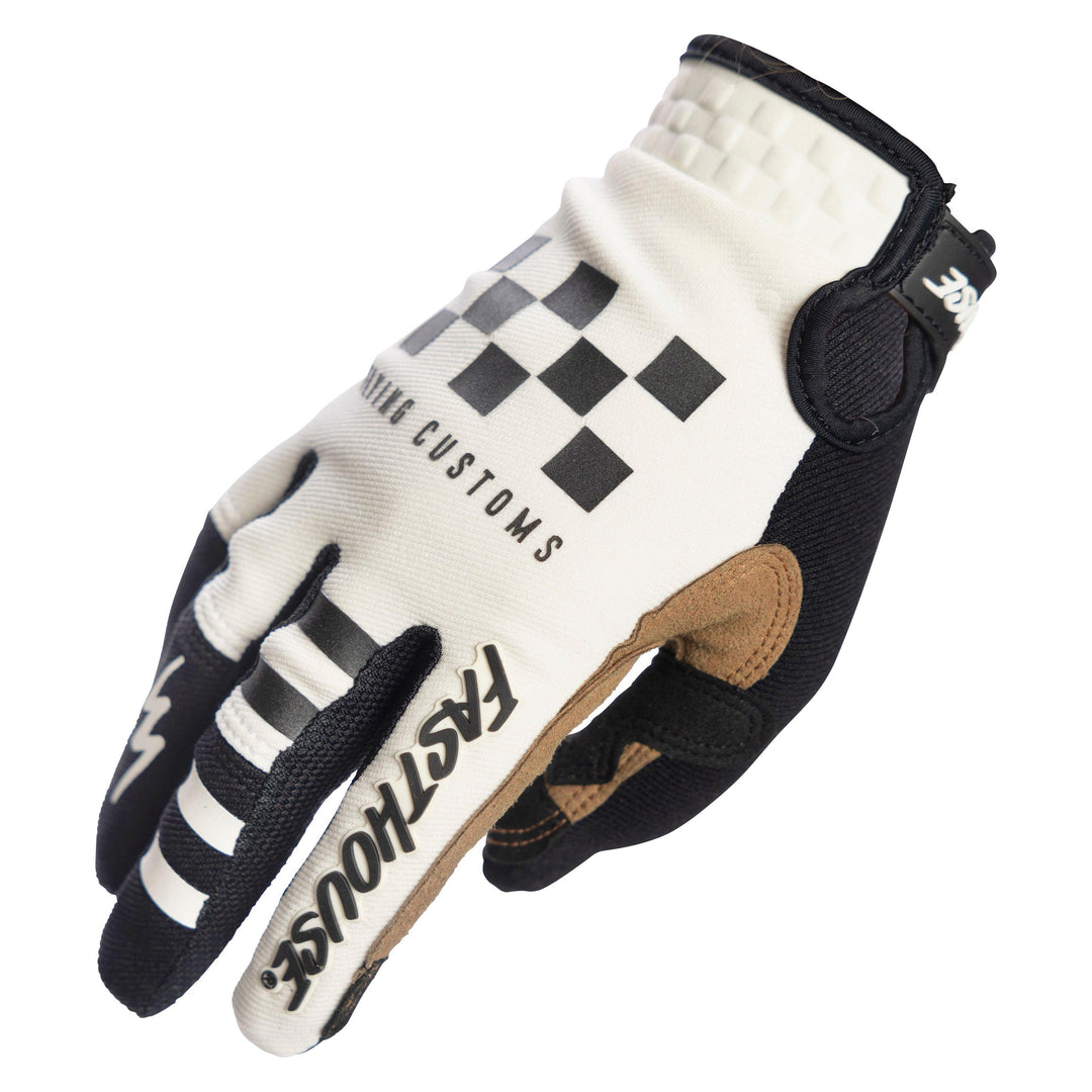 Fasthouse Speed Style Hot Wheels Glove - White/Black - Motor Psycho Sport