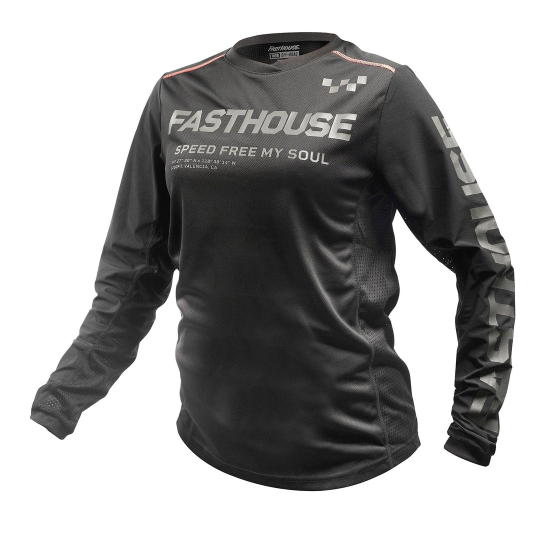 Fasthouse Women's Off-Road Sand Cat Jersey - Black - Motor Psycho Sport