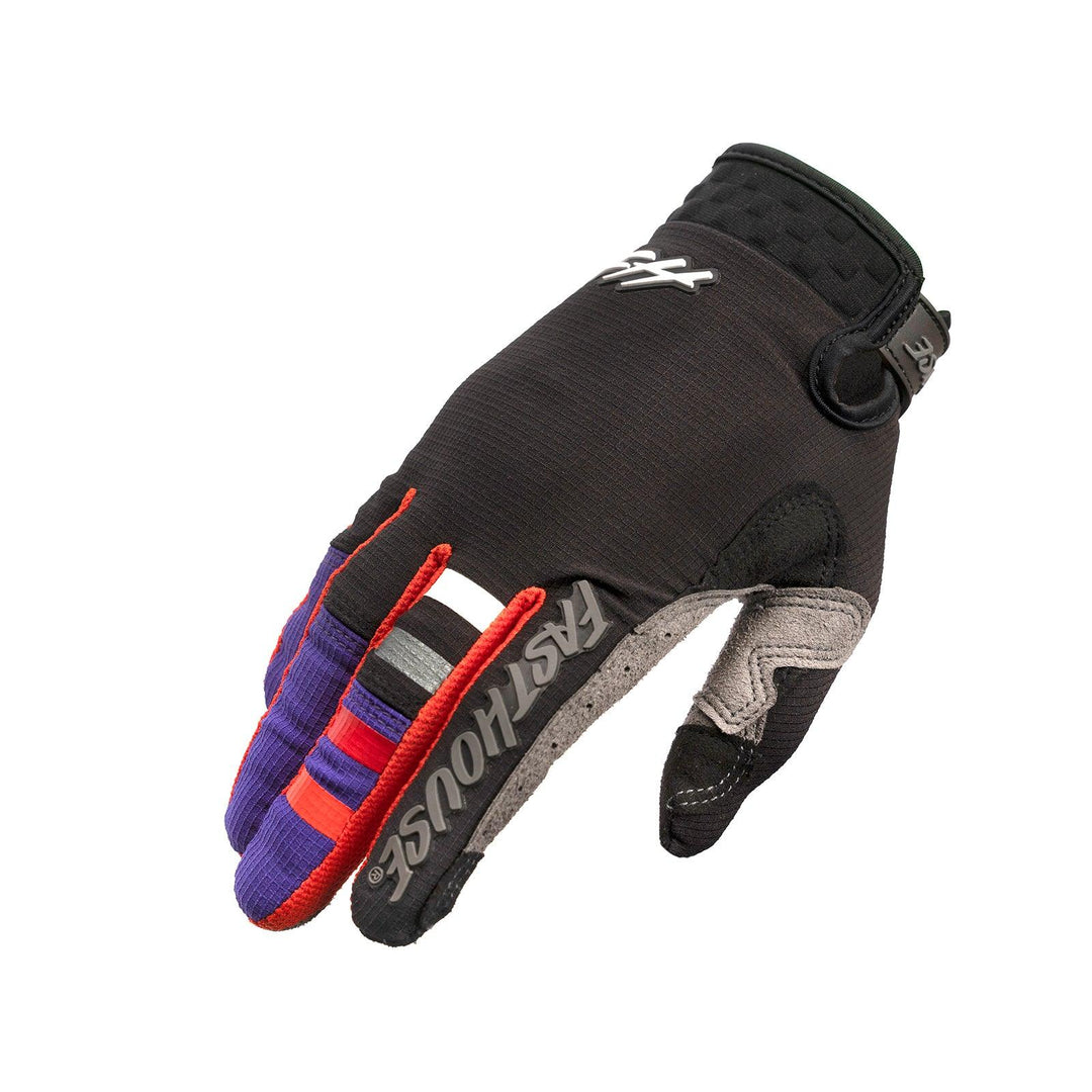 Fasthouse Youth Blitz Fader Glove - Black/Purple - Motor Psycho Sport