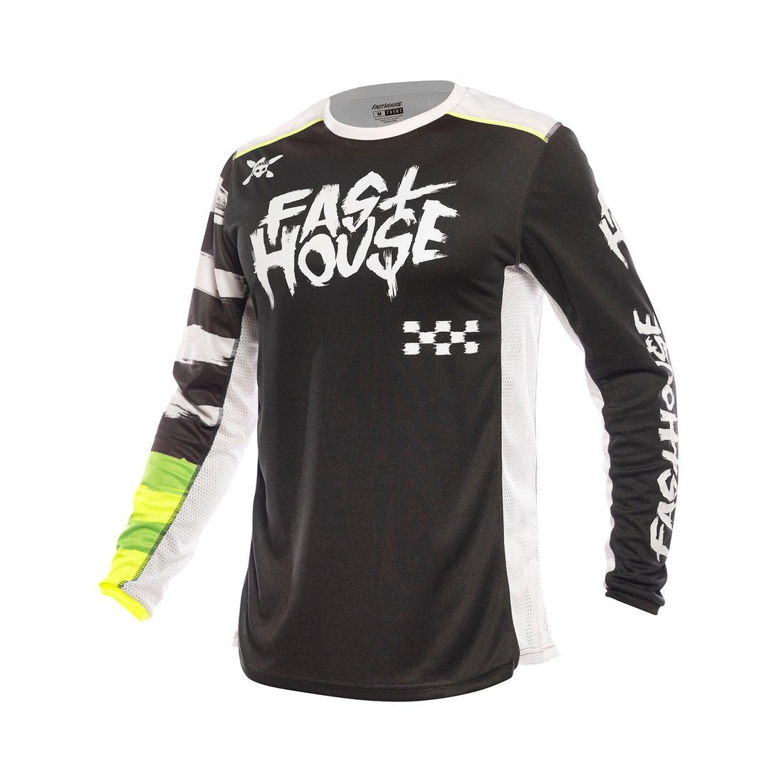 Fasthouse Youth Grindhouse Jester Jersey - Black - Motor Psycho Sport