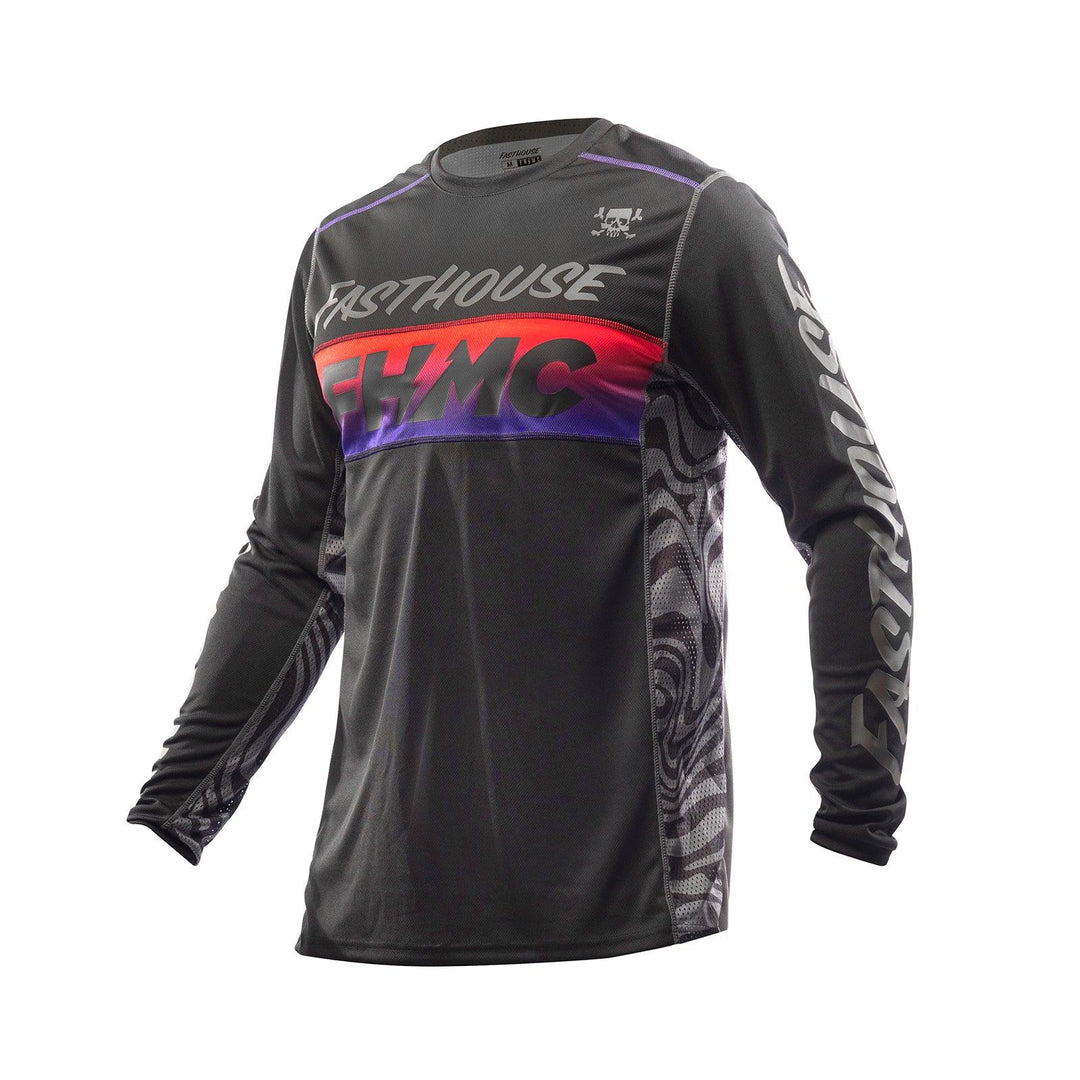 Fasthouse Youth Grindhouse Nova Jersey - Black/Black - Motor Psycho Sport