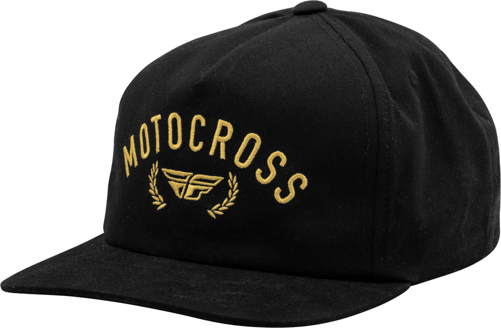 Fly Racing Fly Champion Hat Black/Gold - Motor Psycho Sport