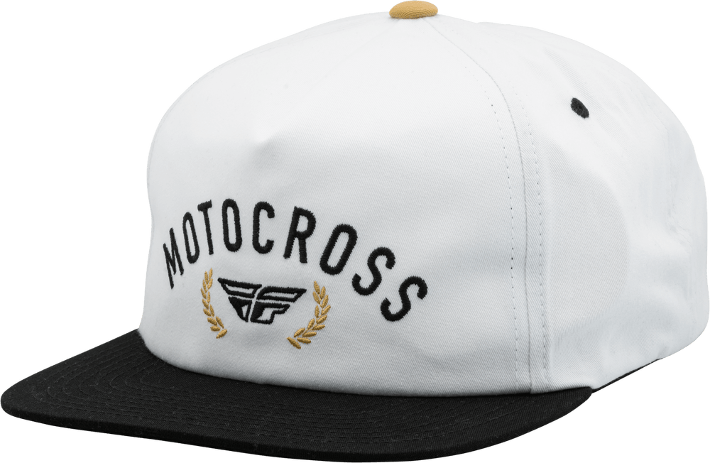 Fly Racing Fly Champion Hat White/Black - Motor Psycho Sport