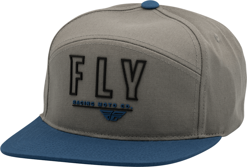 Fly Racing Fly Skyline Hat Light Grey/Blue - Motor Psycho Sport