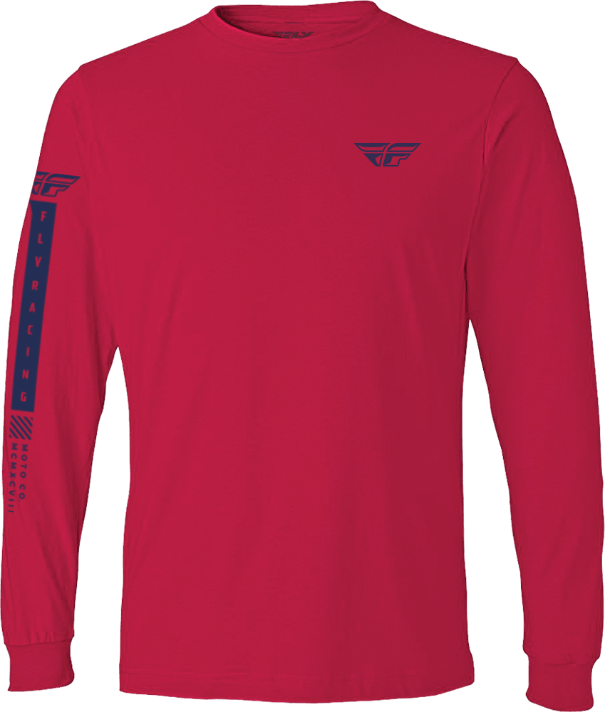 Fly Racing Fly Tribe Long Sleeve Tee Red/Blue - Motor Psycho Sport