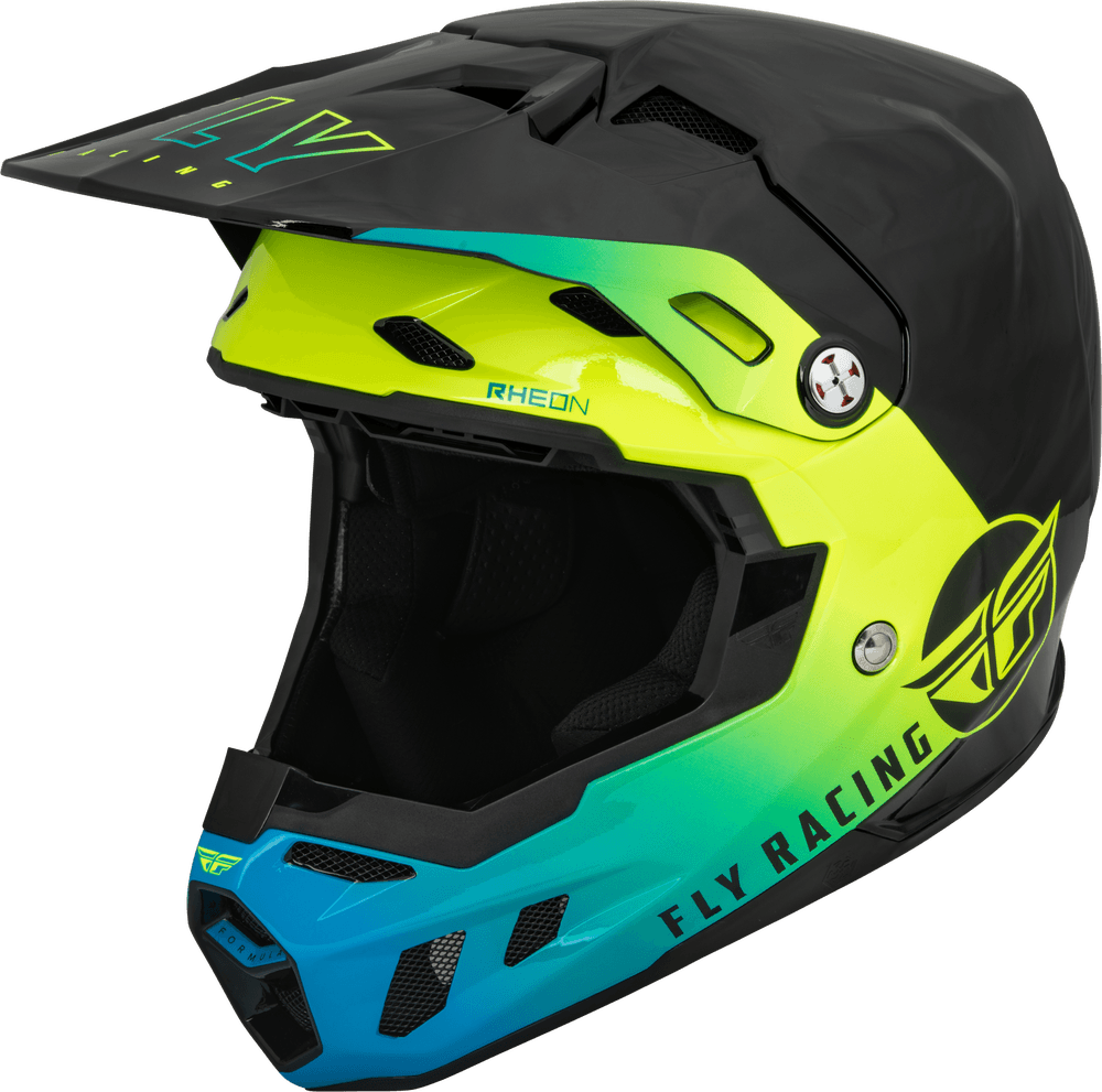 Fly Racing Formula CC Centrum Helmet Black/Blue/Hi-vis - Motor Psycho Sport