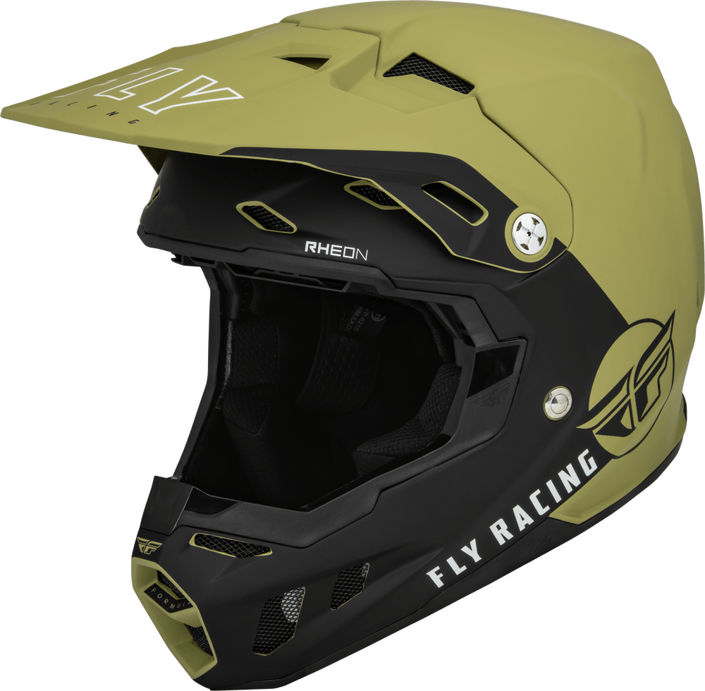 Fly Racing Formula CC Centrum Helmet Matte Olive Green/Black - Motor Psycho Sport