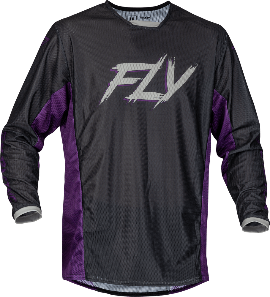 Fly Racing Kinetic Mesh S.E. Kore Jersey Black/Purple/Silver - Motor Psycho Sport