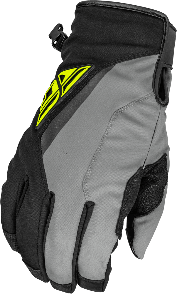 Fly Racing Title Long Gloves Black/Grey/Hi-Vis - Motor Psycho Sport