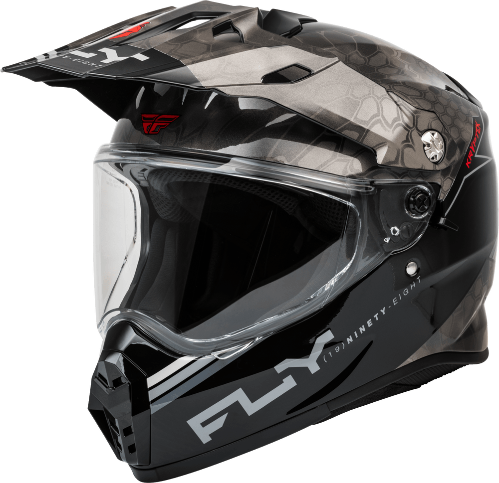 Fly Racing Trekker Kryptek Conceal Helmet Black/Grey/White - Motor Psycho Sport