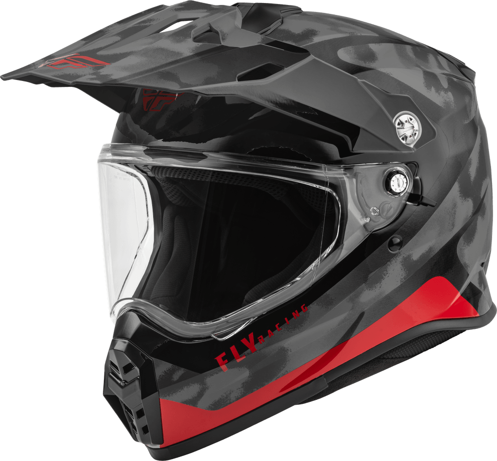 Fly Racing Trekker Pulse Helmet Black Camo/Red - Motor Psycho Sport