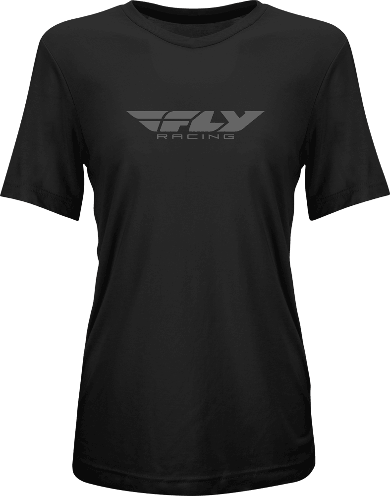 Fly Racing Women's Fly Origin Corp Tee Black/Grey - Motor Psycho Sport
