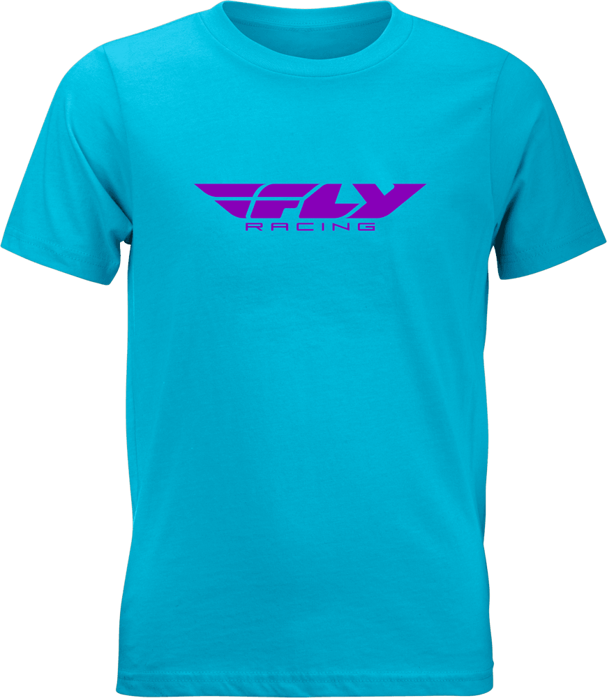 Fly Racing Youth Fly Corporate Tee Blue/Purple - Motor Psycho Sport