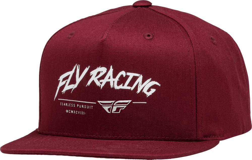 Fly Racing Youth Fly Khaos Hat Maroon/White - Motor Psycho Sport