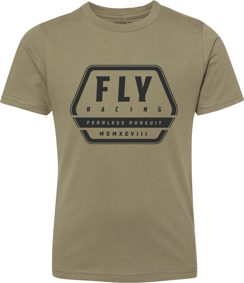 Fly Racing Youth Fly Track Tee Olive - Motor Psycho Sport