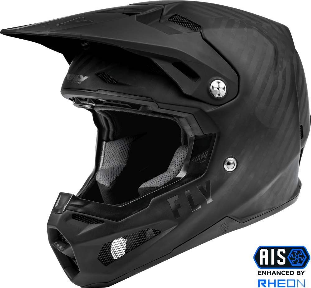 Fly Racing Youth Formula Carbon Solid Helmet Matte Black Carbon - Motor Psycho Sport