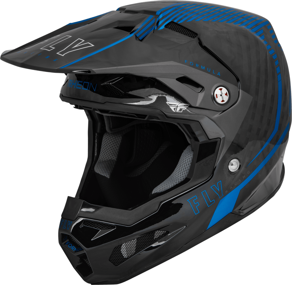 Fly Racing Youth Formula Carbon Tracer Helmet Blue/Black - Motor Psycho Sport