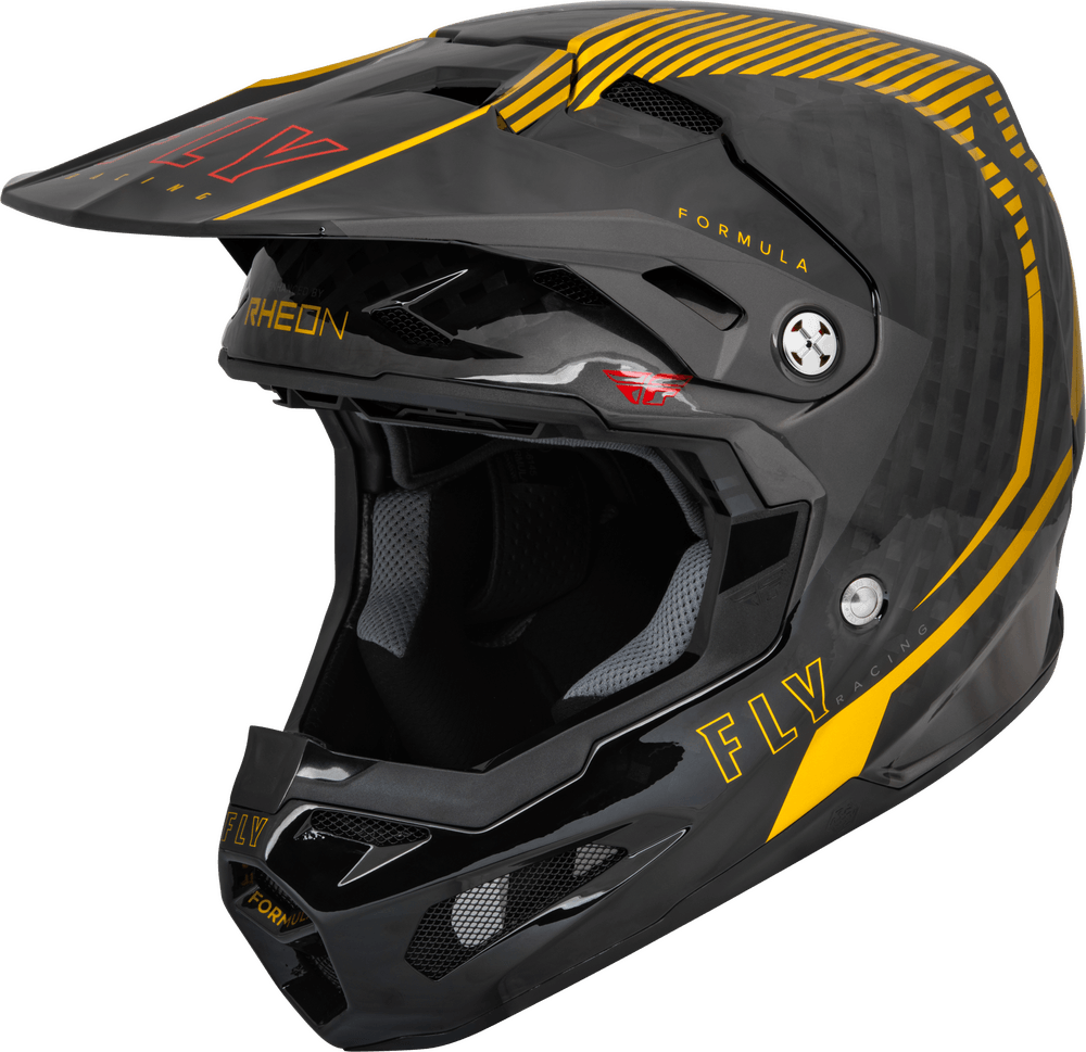 Fly Racing Youth Formula Carbon Tracer Helmet Gold/Black - Motor Psycho Sport