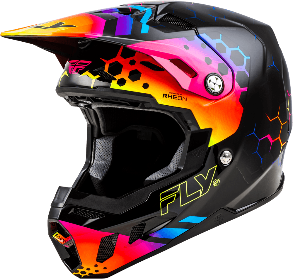 Fly Racing Youth Formula CC Tektonic Helmet Black/Sunset - Motor Psycho Sport