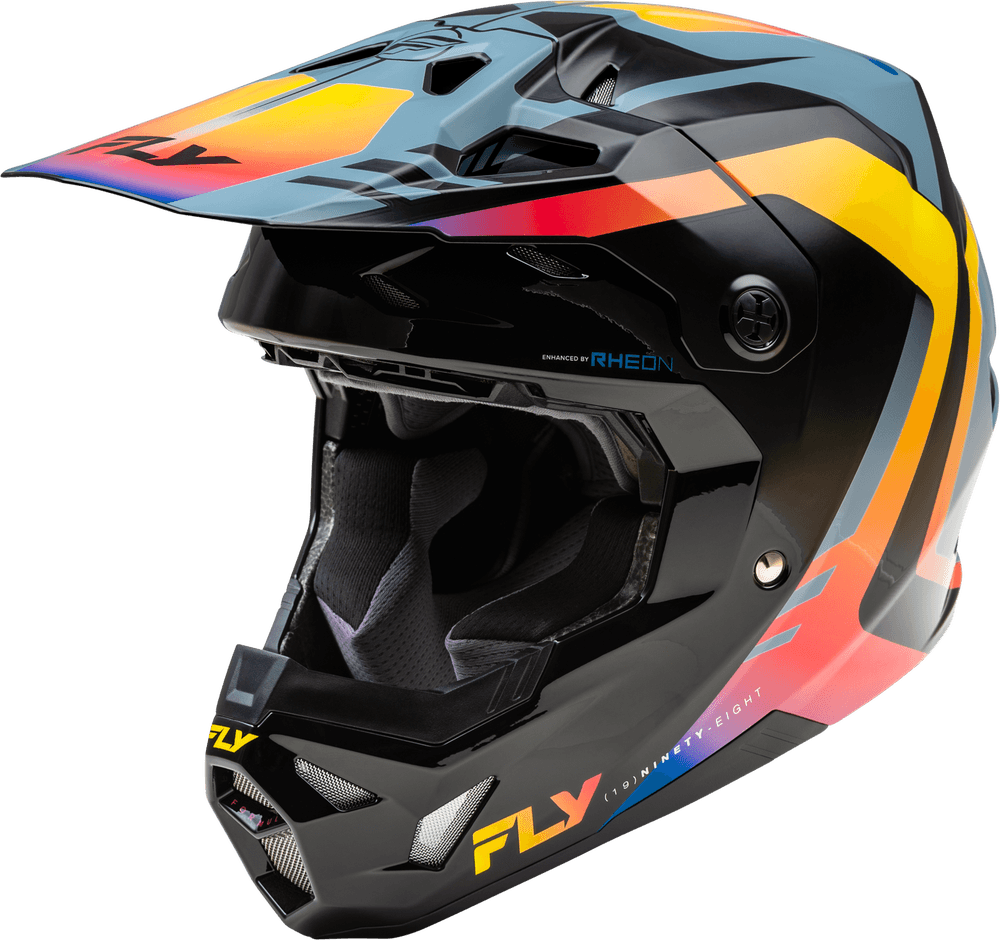 Fly Racing Youth Formula CP Krypton Helmet Grey/Black/Electric Fade - Motor Psycho Sport