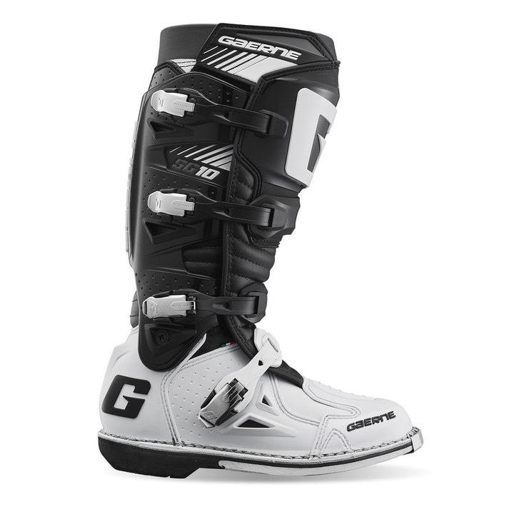 Gaerne SG-10 Boots - Black/White - Motor Psycho Sport