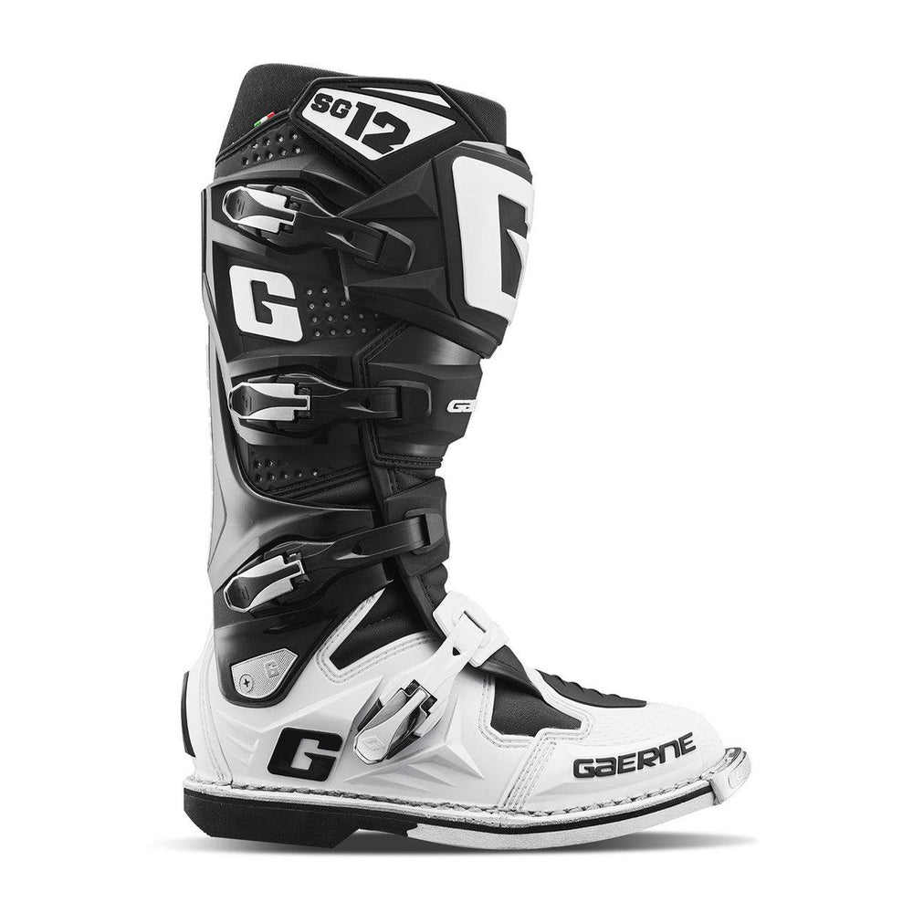 Gaerne SG-12 Boots - Black/White - Motor Psycho Sport