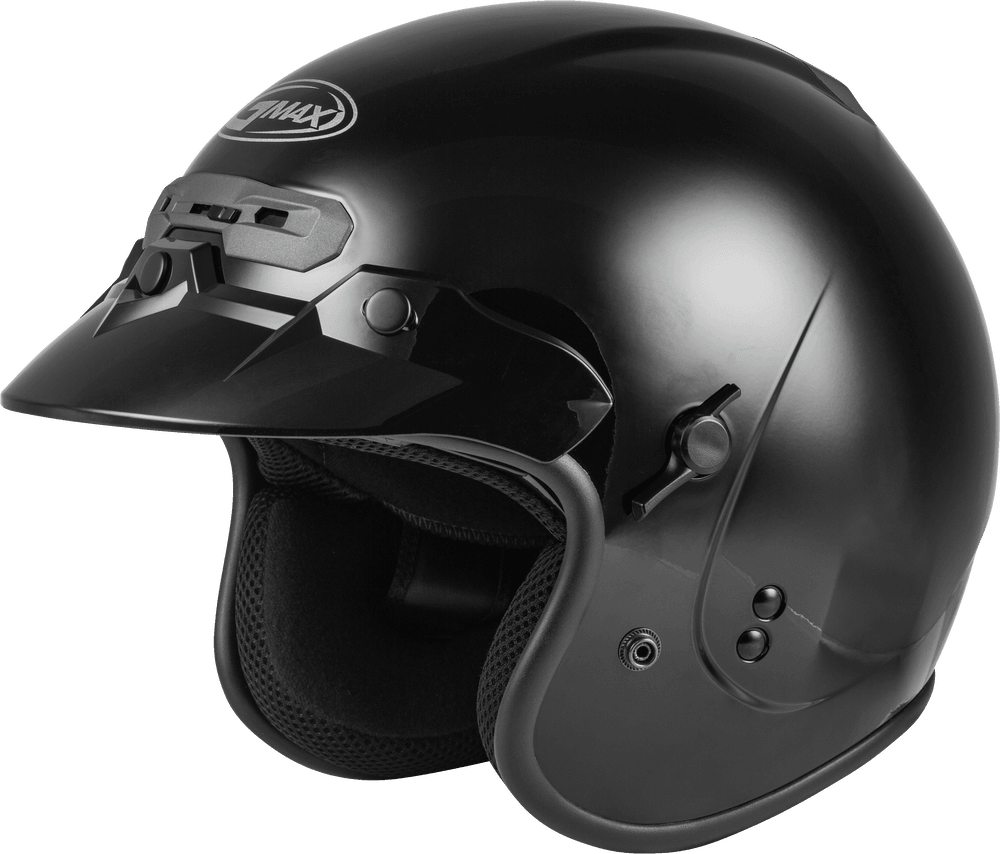 Gmax GM-32 Open-Face Helmet Black - Motor Psycho Sport