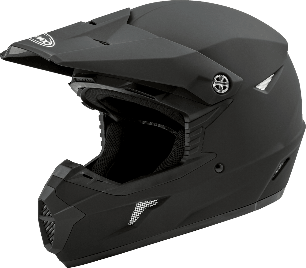 child dot motorcycle helmet GMAX Youth MX-46Y Off-Road Helmet Matte Black Yl