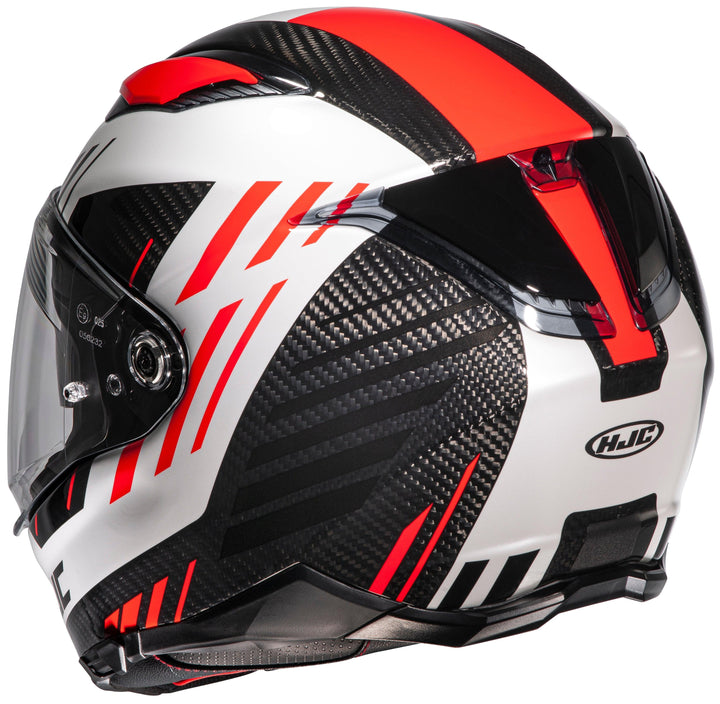 HJC F70 Carbon Kesta Helmet - MC-1 Black/Red - Motor Psycho Sport