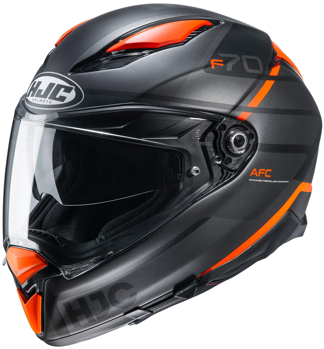 HJC F70 Tino Helmet - MC-7SF Black/Orange - Motor Psycho Sport