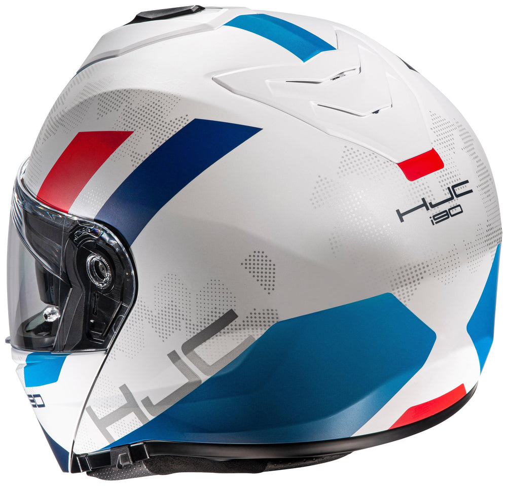 HJC i90 Syrex Modular Helmet - MC-21SF White/Red/Blue - Motor Psycho Sport