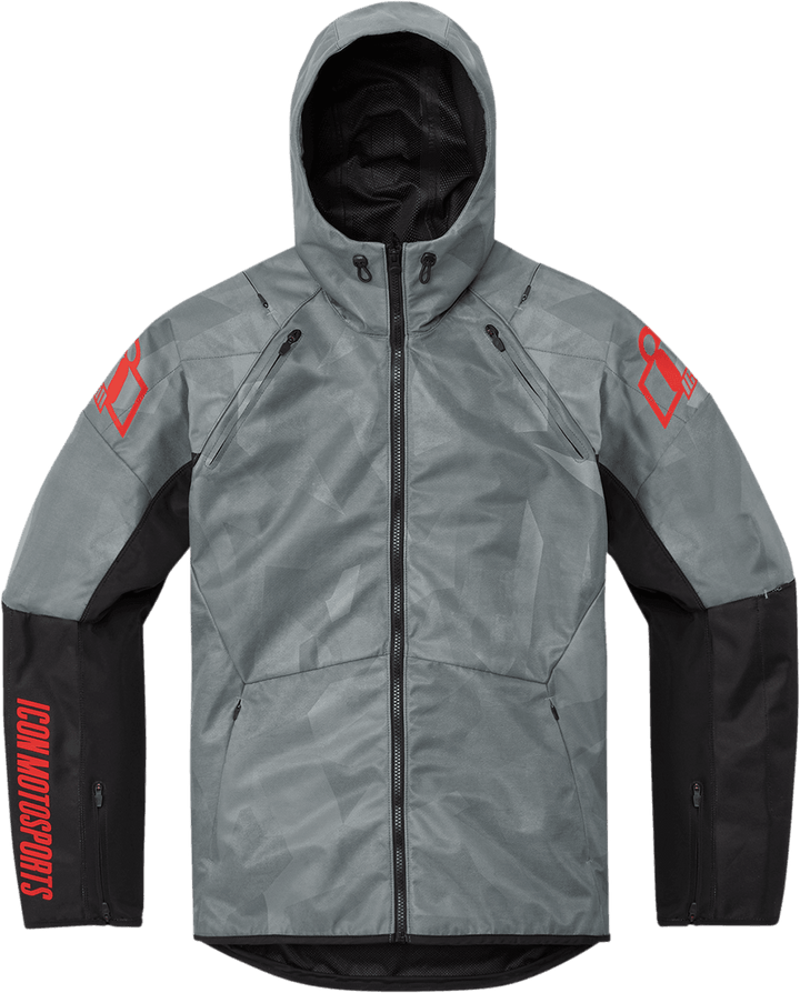 Icon Airform Battlescar Gray Men's Jacket - Motor Psycho Sport