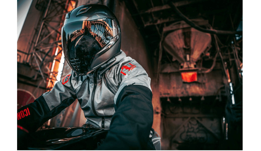 Icon Airform Battlescar Gray Men's Jacket - Motor Psycho Sport