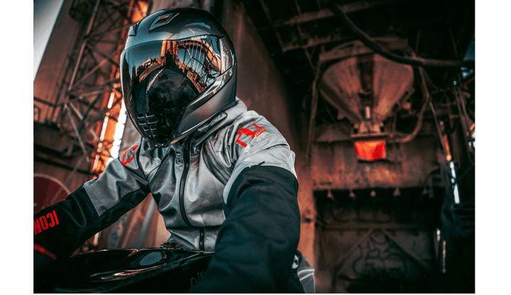 Icon Airform Battlescar Gray Men's Jacket - Motor Psycho Sport