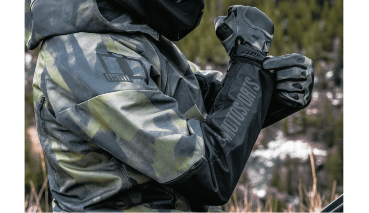 Icon Airform Battlescar Green Men's Jacket - Motor Psycho Sport