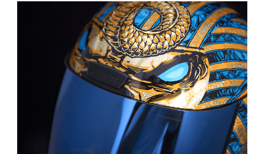 Icon Airform Pharaoh Gold Helmet - Motor Psycho Sport
