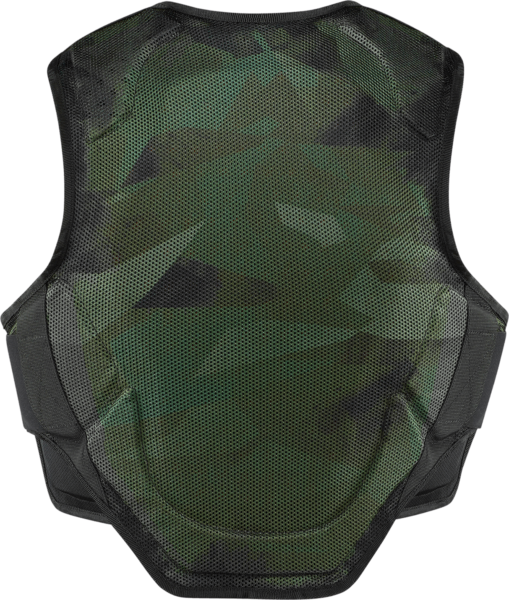 Icon Men's Field Armor Softcore Vest - Green Camo - Motor Psycho Sport