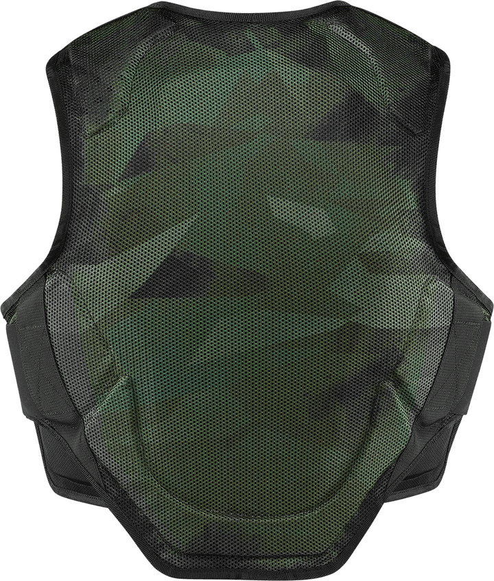Icon Men's Field Armor Softcore Vest - Green Camo - Motor Psycho Sport