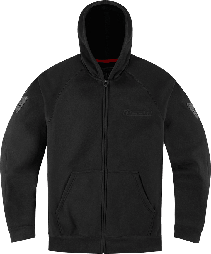 Icon Men's Uparmor Hoodie - Black - Motor Psycho Sport