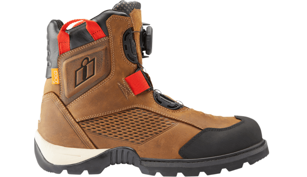 Icon Stormhawk Waterproof Brown Boots - Motor Psycho Sport
