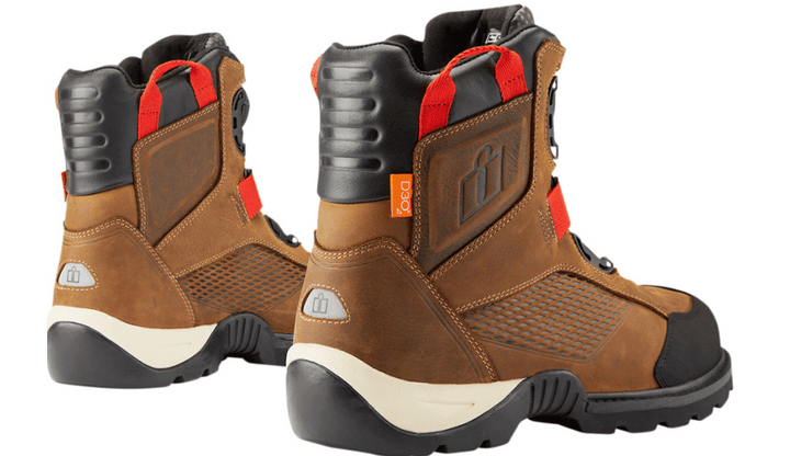 Icon Stormhawk Waterproof Brown Boots - Motor Psycho Sport